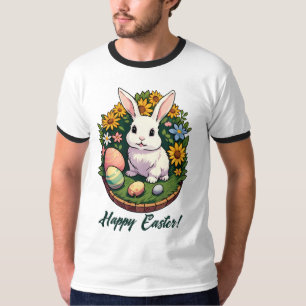 Klassische Osterhasen-Illustration. Frohe Ostern! T-Shirt