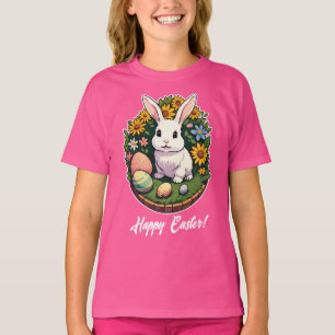 Klassische Ostersonnige Illustration. Frohe Ostern T-Shirt