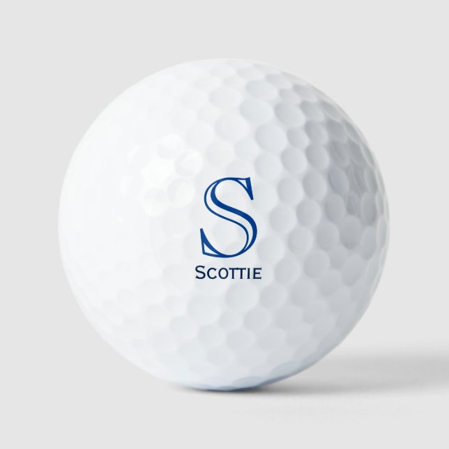 Klassische personalisierte Golfbälle mit Monogramm (Vorderseite)