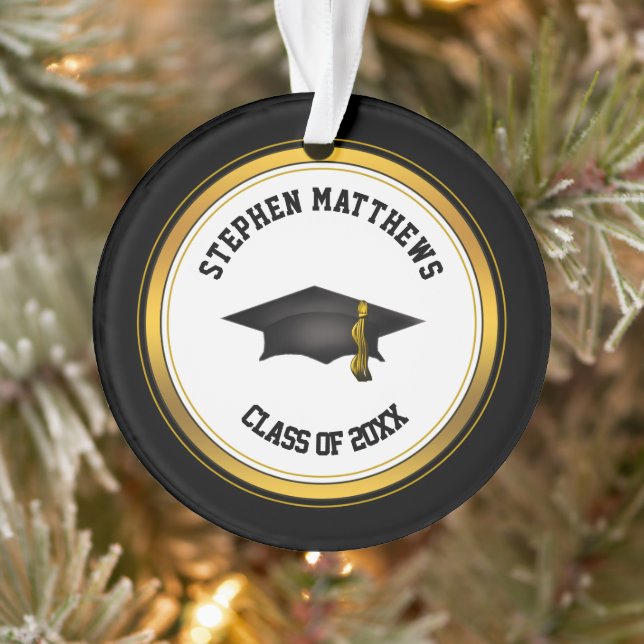 Klassische Personalisierte Graduierungsklammer und Ornament (Baum)