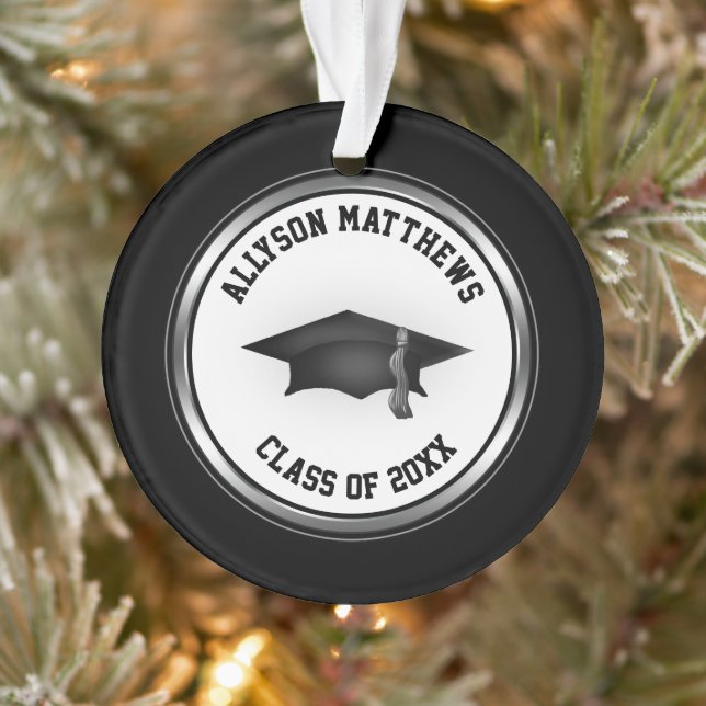 Klassische Personalisierte Graduierungsklammer und Ornament (Baum)
