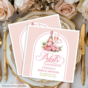 Klassische Petals and Prosecco Gold Akzent Serviet Serviette
