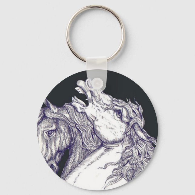 Klassische Pferde Schlüsselanhänger (Vorderseite)
