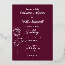 Klassische Pflaumen-Purple-Silberfolie-Hochzeitsei