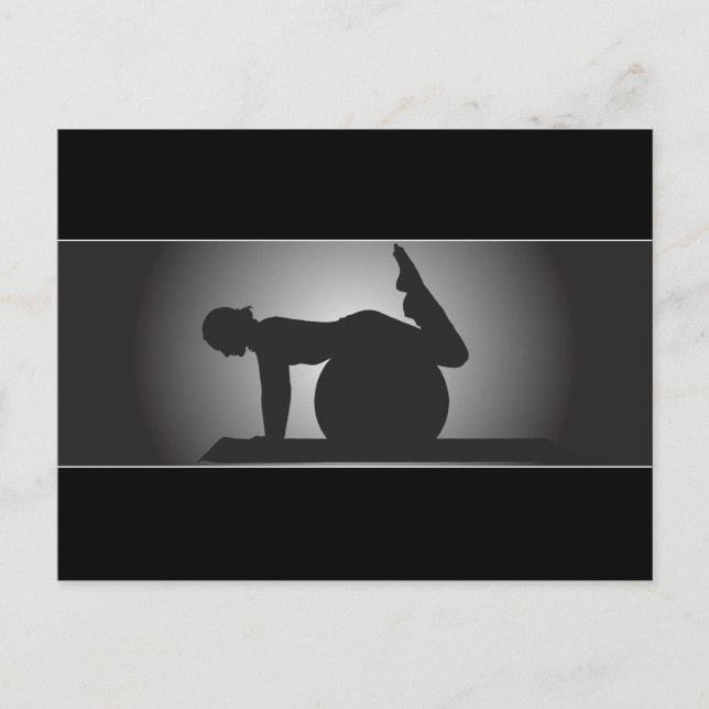 Klassische Pilates Post Card Postkarte (Vorderseite)