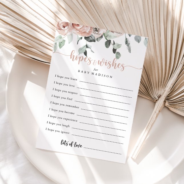 Klassische Pink Rose Kinderduschkarte Postkarte (Von Creator hochgeladen)