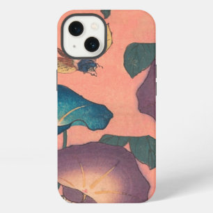 Klassische Pinke Bienen-Blumen-Kunst von Hokusai iPhone 13 Hülle