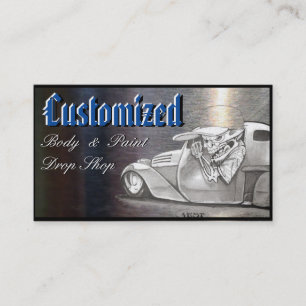 Klassische Platinum Automotive Business Cards Visitenkarte