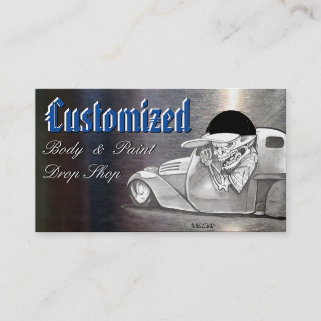 Klassische Platinum Automotive Business Cards Visitenkarte (Vorderseite)