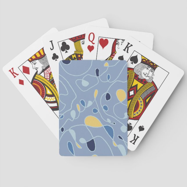 Klassische Playing Cards mit einer Linie Spielkarten (Rückseite)