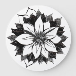 KLASSISCHE POINSETTIA Wanduhr