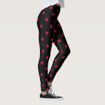 Klassische Polka-Punkt-Leggings - Leggings<br><div class="desc">Diese niedlichen Leggings kennzeichnen einen klassischen schwarzen und kastanienbraunen roten Polkapunktdruck. Tragen Sie sie zur Turnhalle,  Yogaklasse,  auf Botengangläufen oder Aufenthaltsraum herum das Haus! Fügen Sie es Ihren Leggings Sammlung oder Geschenk sie jemand Sie Liebe hinzu!</div>
