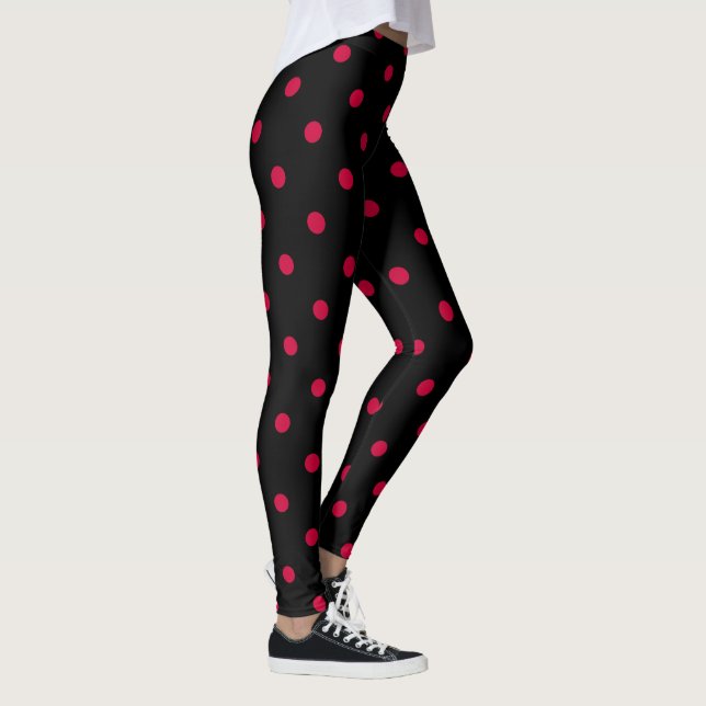 Klassische Polka-Punkt-Leggings - Leggings (Rechts)