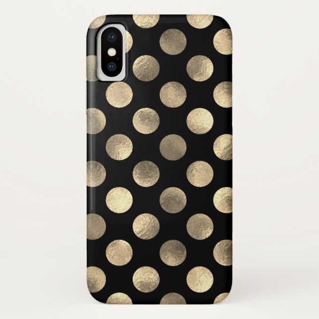 Klassische Polka-Punktmuster Case-Mate iPhone Hülle (Rückseite)