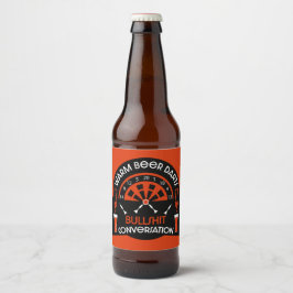 Klassische Pub Darts Bierflaschenetikett