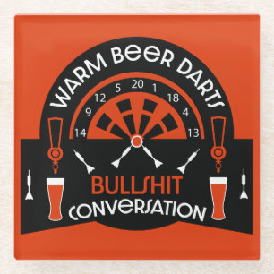 Klassische Pub Darts Glasuntersetzer