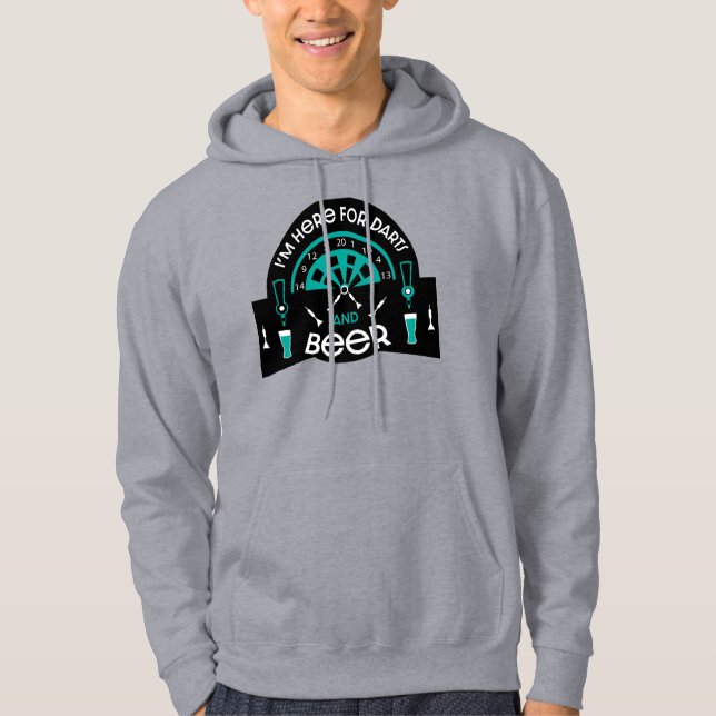 Klassische Pub Darts Hoodie (Vorderseite)