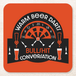 Klassische Pub Darts Rechteckiger Pappuntersetzer