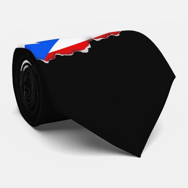 Klassische puerto-ricanische Flagge Krawatte (Gerollt)