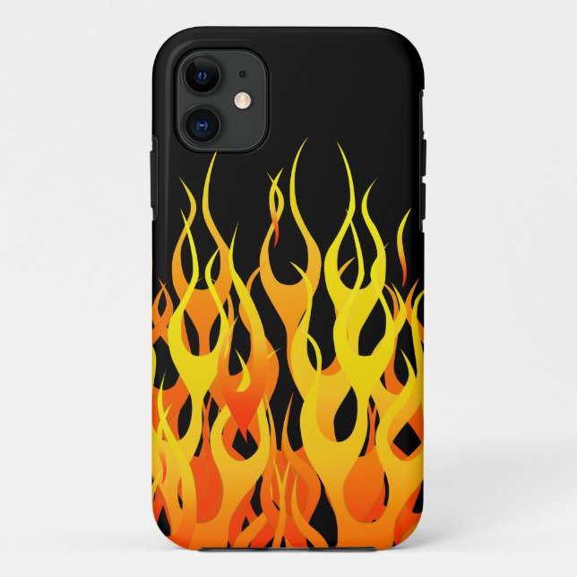 Klassische Racing-Flammen auf Feuer Case-Mate iPhone Hülle (Rückseite)