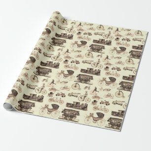 Klassische Räder Geschenkpapier
