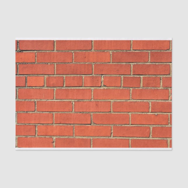 Klassische Red Brick Wall Seidenpapier (Vorderseite)