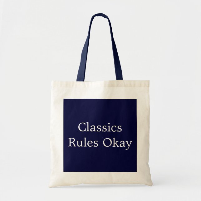 Klassische Regeln Okay Tragetasche (Vorne)