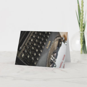 Klassische Remette-Schreibmaschine: Vintage-Charm Karte
