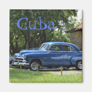 Klassische Retro amerikanische Autos in Kuba Magnet