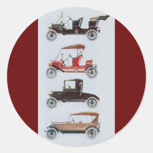KLASSISCHE RETRO-AUTOS Auto-Reparatur Automobil Kl Runder Aufkleber
