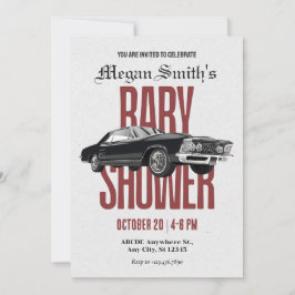 Klassische Retro Kinderdusche Einladung