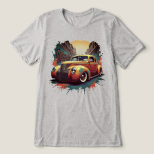 Klassische Retro-Kunst der 1940er Lowrider Tri-Blend Shirt