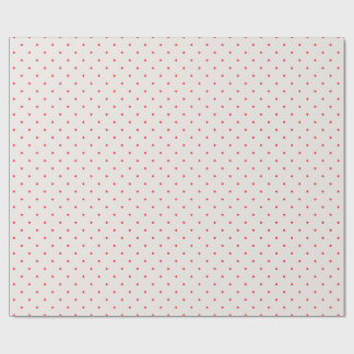 Klassische Retro Red Polka Punkte auf Creme Geschenkpapier