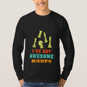 Klassische Retro-Schach-Ich Got Phantastische Bewe T-Shirt
