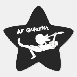 Klassische Rock Air Gitarre Stern-Aufkleber