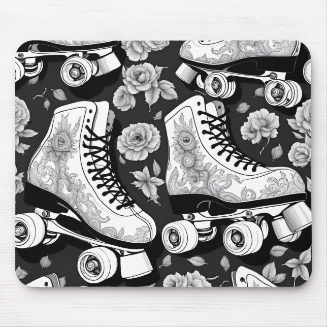 Klassische Roller Skate Art Mousepad (Vorne)