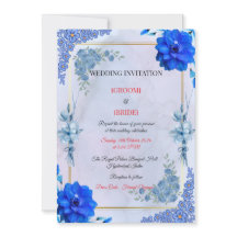Klassische Romantische Hochzeitskarte Vorlage