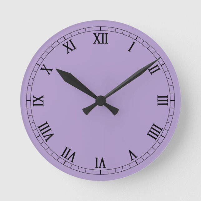 Klassische römische Ziffern Runde Wanduhr (Vorderseite)
