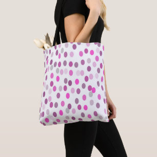 Klassische rosa Polka Punkte auf Weiß
