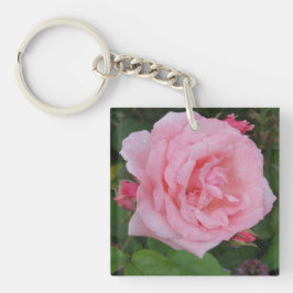 Klassische Rosa Schlüsselanhänger