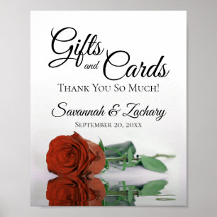 Klassische Rost Orange Rose Geschenke & Karten Hoc Poster