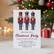 Klassische Rot & Blau Nussknacker Weihnachtsfeier