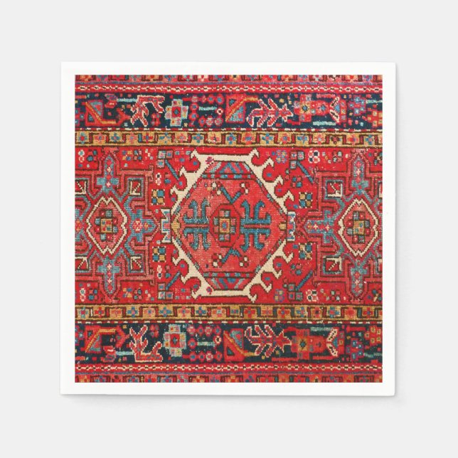 Klassische Rot Türkisch Persischer Orientalischer  Serviette (Vorderseite)