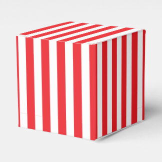 Klassische rot-weiße Streifen Geschenkschachtel