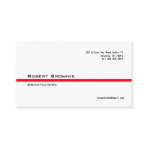 Klassische rote Linie Visitenkarte