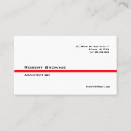 Klassische rote Linie Visitenkarte