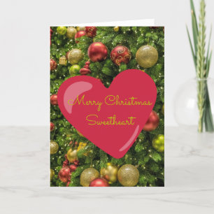 Klassische rote Rosen-Schatz-Weihnachts- Feiertagskarte