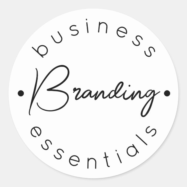 Klassische Round Stickers (Vorderseite)