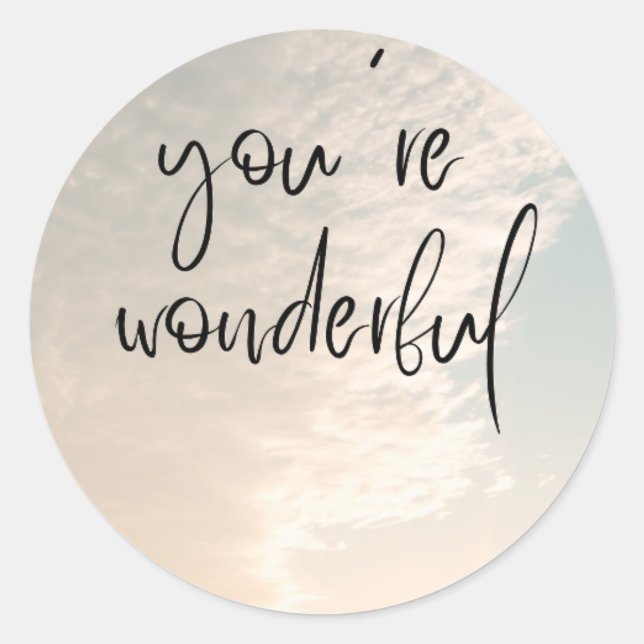 Klassische Round Stickers (Vorderseite)