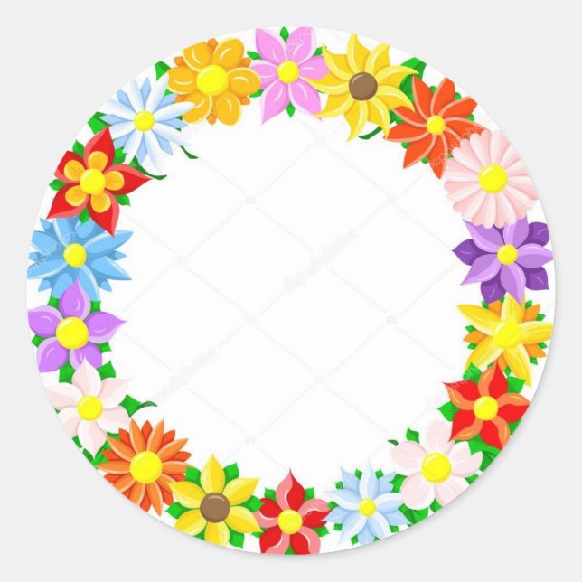 Klassische Round Stickers (Vorderseite)